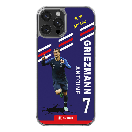 Coque joueur ANTOINE GRIEZMANN GRIZOU EQUIPE DE FRANCE 2018 - TEAMCOQUES