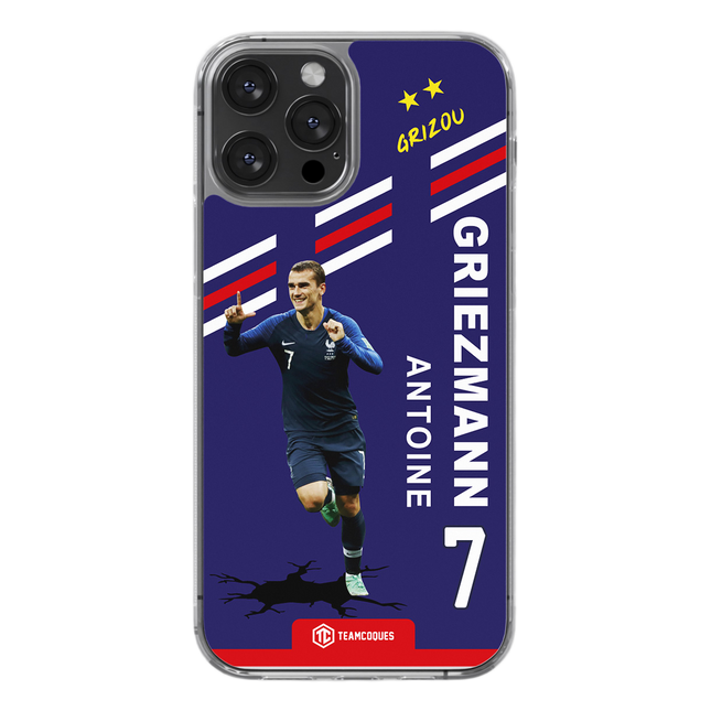 Coque joueur ANTOINE GRIEZMANN GRIZOU EQUIPE DE FRANCE 2018 - TEAMCOQUES