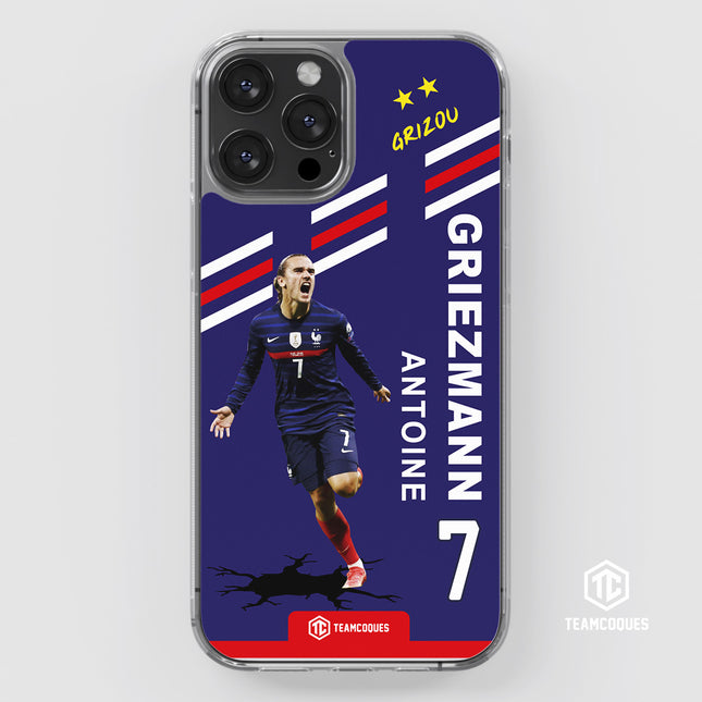 Coque joueur ANTOINE GRIEZMANN GRIZOU EQUIPE DE FRANCE 2020 - TEAMCOQUES
