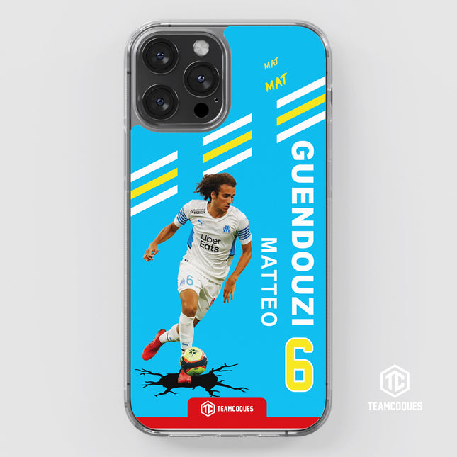 Coque joueur MATTEO GUENDOUZI MARSEILLE OM - TEAMCOQUES