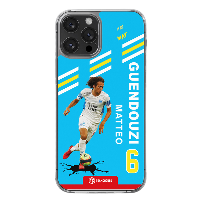Coque joueur MATTEO GUENDOUZI MARSEILLE OM - TEAMCOQUES