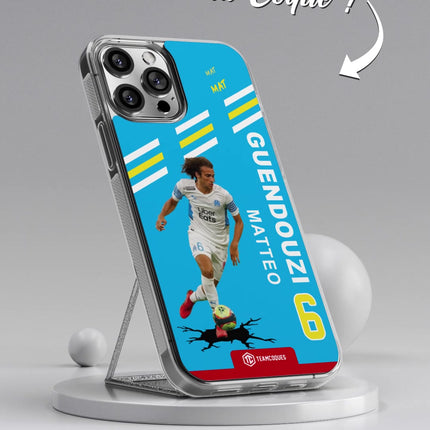 Vidéo Coque joueur MATTEO GUENDOUZI MARSEILLE OM - TEAMCOQUES