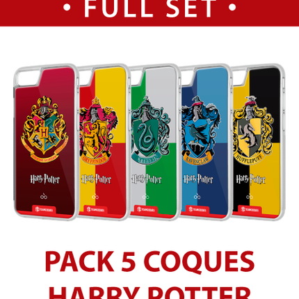 Pack 5 Coques HARRY POTTER HP 4 MAISONS FULL SET - TEAMCOQUES
