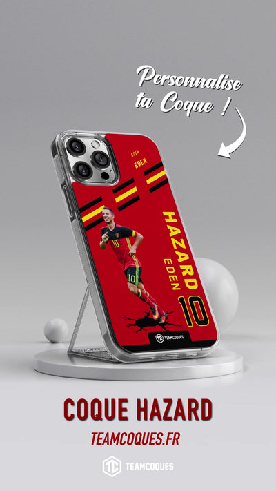 Vidéo Coque joueur EDEN HAZARD BELGIQUE - TEAMCOQUES