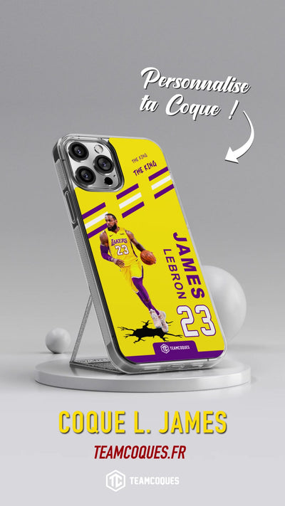 Vidéo Coque joueur LEBRON JAMES LAKERS LOS ANGELES NBA - TEAMCOQUES