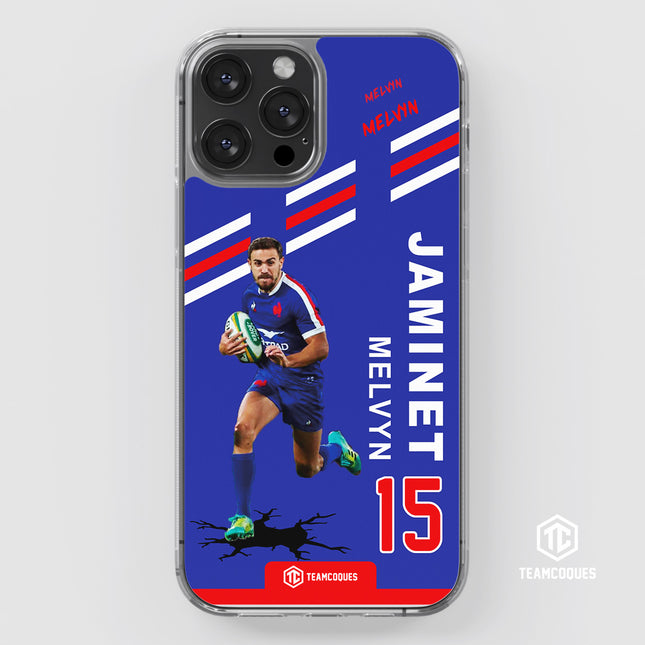 Coque joueur MELVYN JAMINET XV FRANCE - TEAMCOQUES