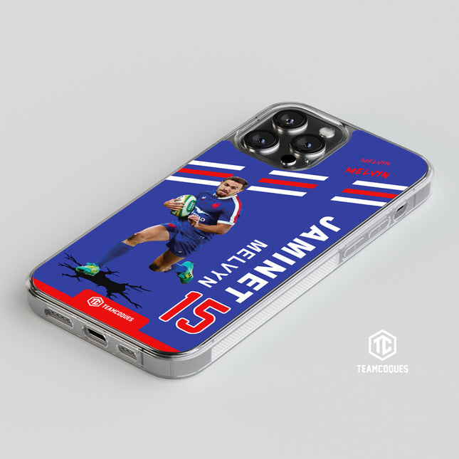 Coque joueur MELVYN JAMINET XV FRANCE - TEAMCOQUES