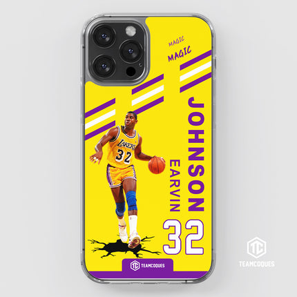 Coque joueur EARVIN MAGIC JOHNSON LAKERS LOS ANGELES NBA - TEAMCOQUES