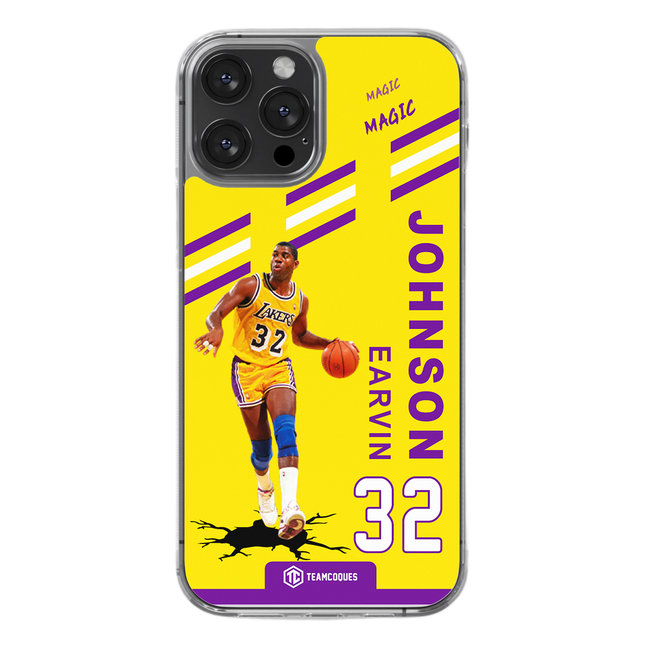Coque joueur EARVIN MAGIC JOHNSON LAKERS LOS ANGELES NBA - TEAMCOQUES