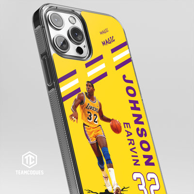 Coque joueur EARVIN MAGIC JOHNSON LAKERS LOS ANGELES NBA - TEAMCOQUES