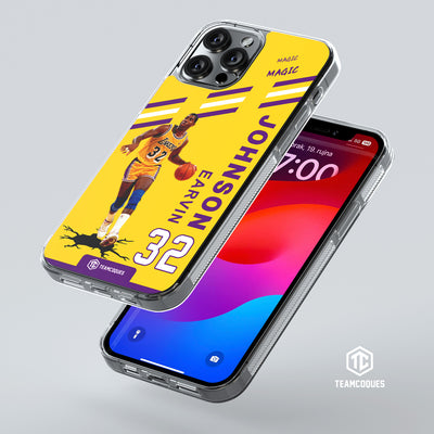 Coque joueur EARVIN MAGIC JOHNSON LAKERS LOS ANGELES NBA - TEAMCOQUES