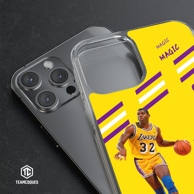 Coque joueur EARVIN MAGIC JOHNSON LAKERS LOS ANGELES NBA - TEAMCOQUES