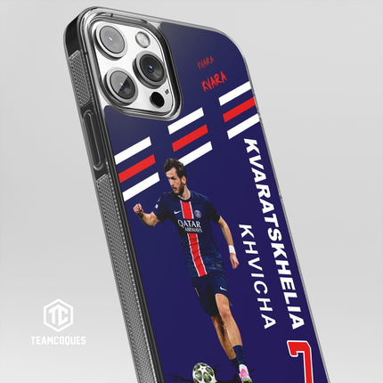 Coque joueur KHVICHA KVARATSKHELIA KVARA PARIS PSG - TEAMCOQUES