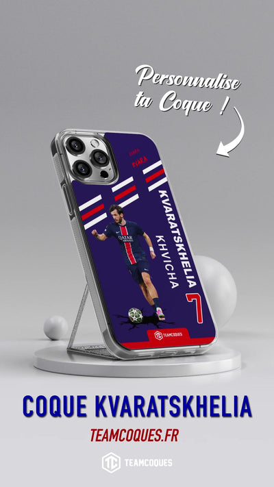 Vidéo Coque joueur KHVICHA KVARATSKHELIA KVARA PARIS - TEAMCOQUES