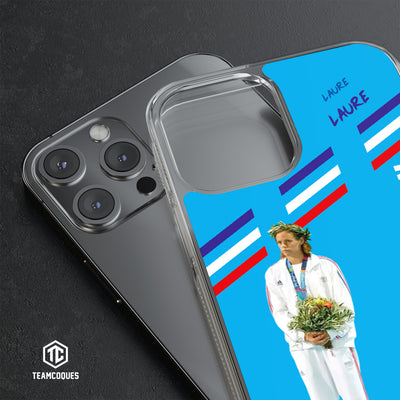 Coque joueur LAURE MANAUDOU NATATION JO - TEAMCOQUES