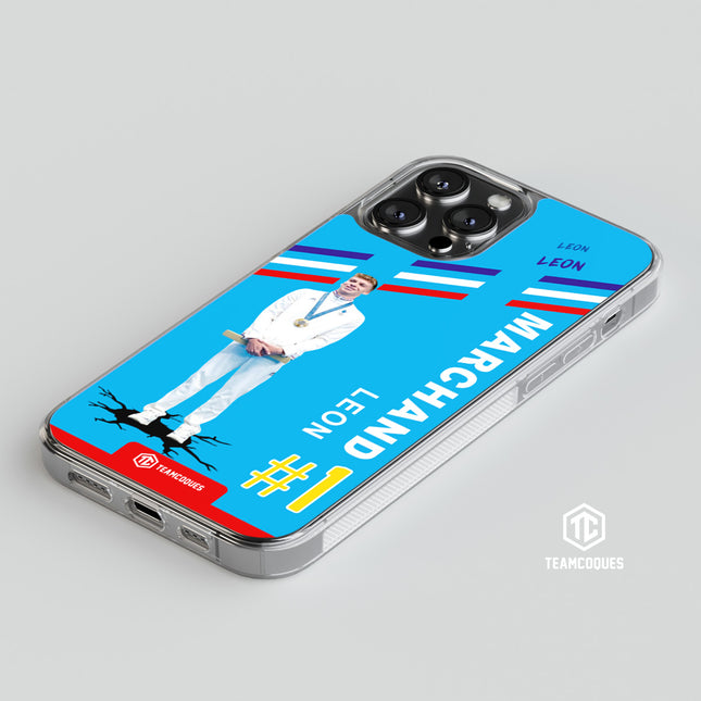 Coque joueur LEON MARCHAND NATATION JO - TEAMCOQUES