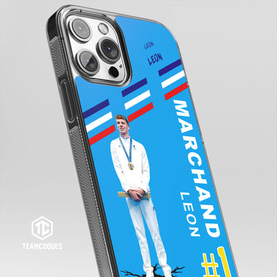 Coque joueur LEON MARCHAND NATATION JO - TEAMCOQUES