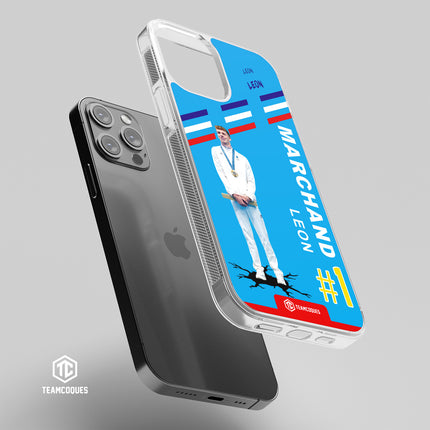 Coque joueur LEON MARCHAND NATATION JO - TEAMCOQUES