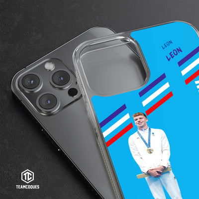 Coque joueur LEON MARCHAND NATATION JO - TEAMCOQUES