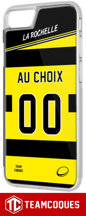 Coque rugby LA ROCHELLE STADE ROCHELAIS - flocage 100% personnalisable - iPhone smartphone - TEAMCOQUES