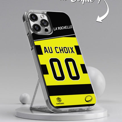 Vidéo Coque rugby LA ROCHELLE personnalisable - TEAMCOQUES