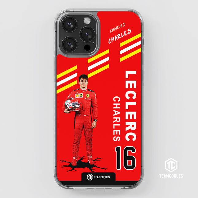 Coque joueur CHARLES LECLERC FORMULE 1 F1 - TEAMCOQUES
