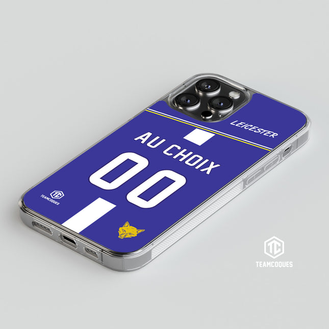 Coque foot LEICESTER personnalisable - TEAMCOQUES