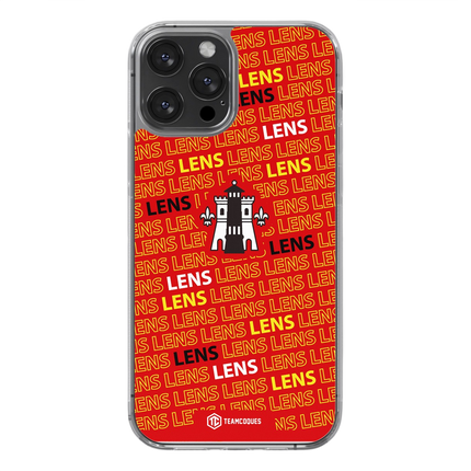 Coque foot LENS RCL texte oblique personnalisable - TEAMCOQUES