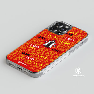 Coque foot LENS RCL texte oblique personnalisable - TEAMCOQUES