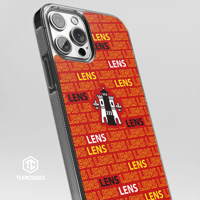 Coque foot LENS RCL texte oblique personnalisable - TEAMCOQUES