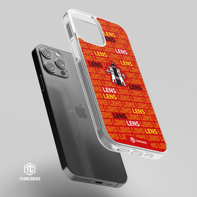 Coque foot LENS RCL texte oblique personnalisable - TEAMCOQUES