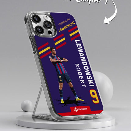 Vidéo Coque joueur ROBERT LEWANDOWSKI BARCELONE BARÇA - TEAMCOQUES