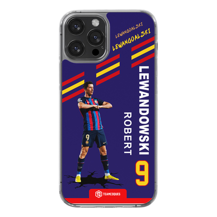 Coque joueur ROBERT LEWANDOWSKI BARCELONE BARÇA - TEAMCOQUES