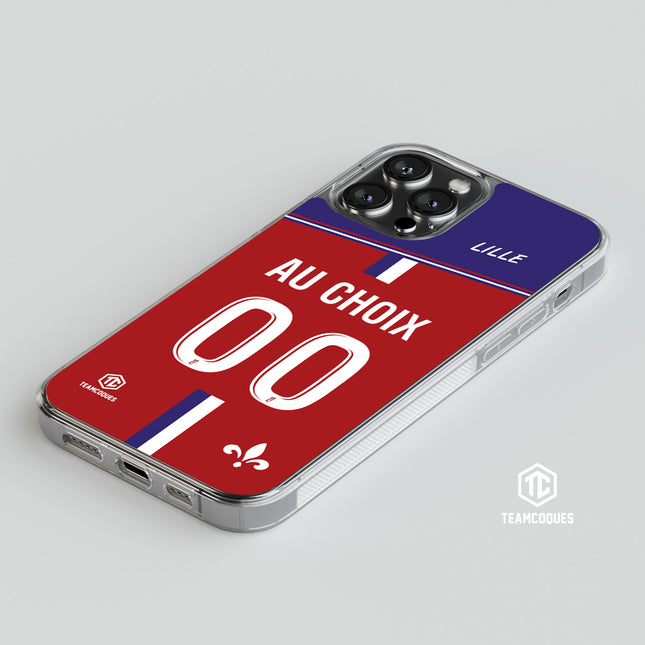 Coque foot LILLE LOSC personnalisable - TEAMCOQUES