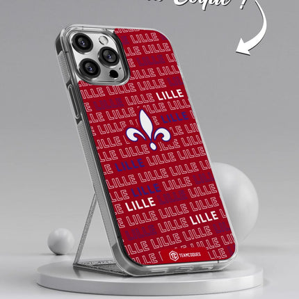 Vidéo Coque foot LILLE LOSC texte oblique personnalisable - TEAMCOQUES