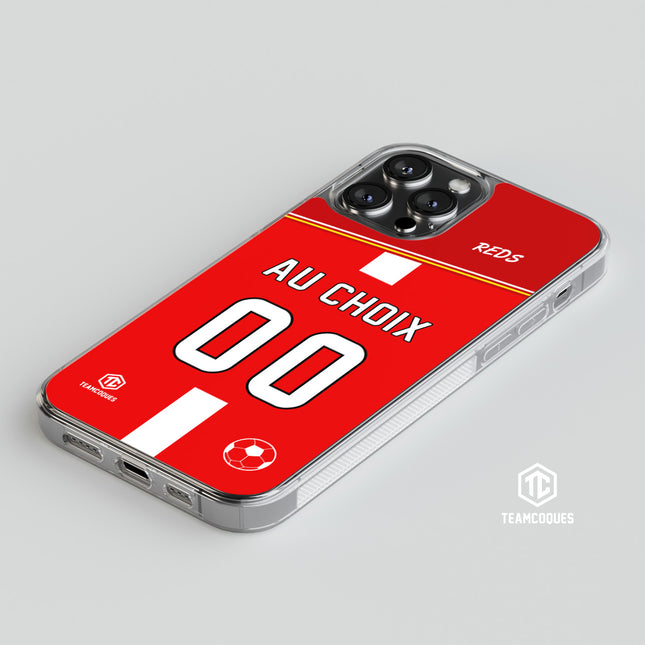 Coque foot REDS personnalisable - TEAMCOQUES