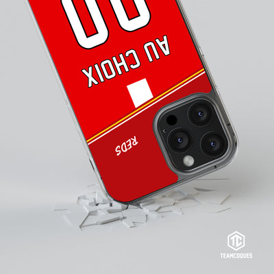 Coque foot REDS personnalisable - TEAMCOQUES