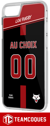 Coque rugby LOU RUGBY - flocage 100% personnalisable - iPhone smartphone - TEAMCOQUES