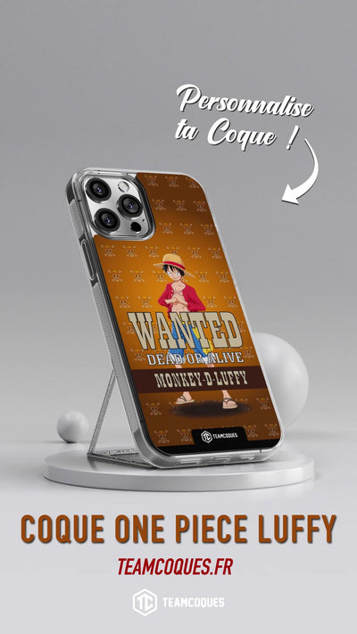 Vidéo Coque design ONE PIECE - LUFFY 3 CHAPEAU DE PAILLE - TEAMCOQUES