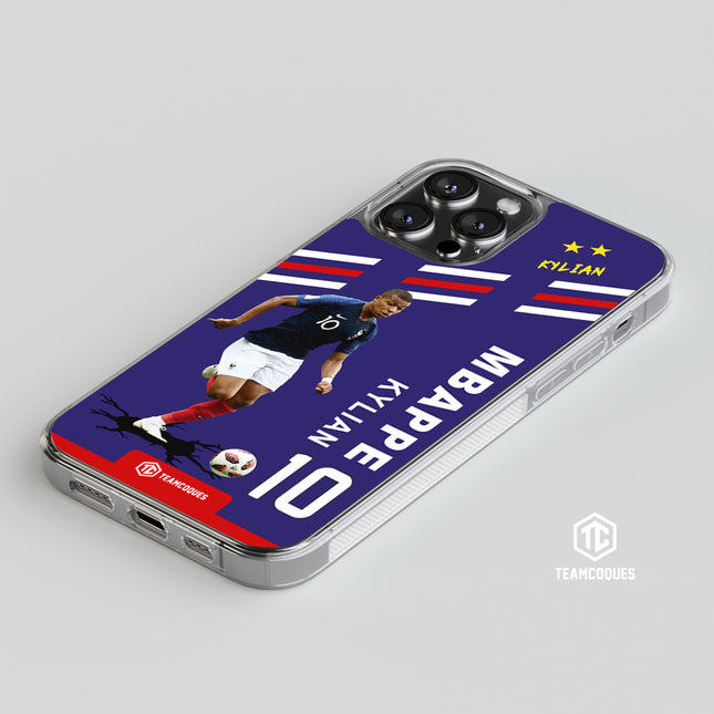 Coque joueur KYLIAN MBAPPE EQUIPE DE FRANCE 2018 - TEAMCOQUES