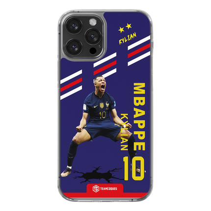 Coque joueur KYLIAN MBAPPE EQUIPE DE FRANCE 2022 FINALE JOIE BUT EXTASE - TEAMCOQUES