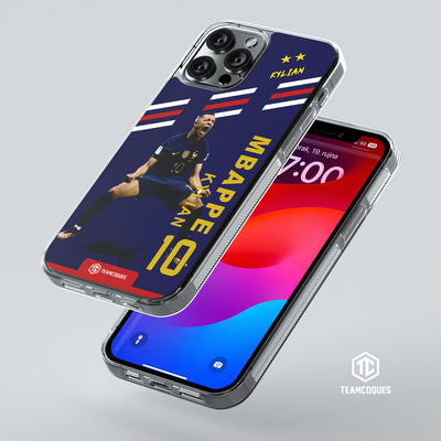 Coque joueur KYLIAN MBAPPE EQUIPE DE FRANCE 2022 FINALE JOIE BUT EXTASE - TEAMCOQUES