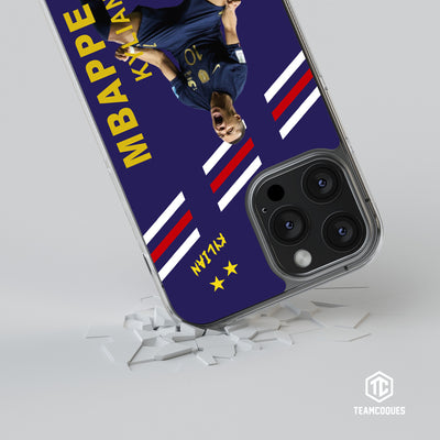 Coque joueur KYLIAN MBAPPE EQUIPE DE FRANCE 2022 FINALE JOIE BUT EXTASE - TEAMCOQUES