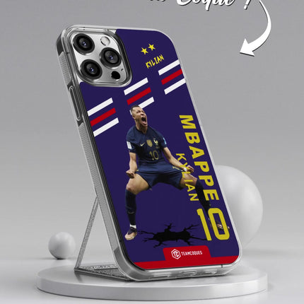 Vidéo Coque joueur KYLIAN MBAPPE EQUIPE DE FRANCE 2022 FINALE JOIE BUT EXTASE - TEAMCOQUES