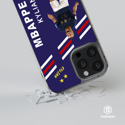 Coque joueur KYLIAN MBAPPE EQUIPE DE FRANCE 2022 RIRE - TEAMCOQUES