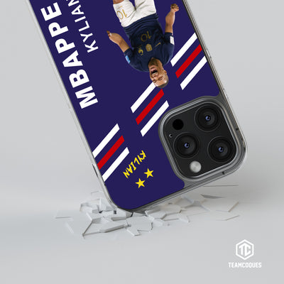 Coque joueur KYLIAN MBAPPE EQUIPE DE FRANCE 2022 RIRE - TEAMCOQUES