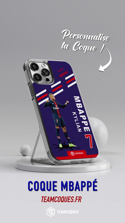 Vidéo Coque joueur KYLIAN MBAPPE PARIS - TEAMCOQUES