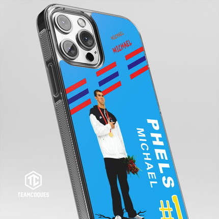 Coque joueur MICHAEL PHELPS NATATION JO - TEAMCOQUES