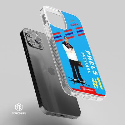 Coque joueur MICHAEL PHELPS NATATION JO - TEAMCOQUES