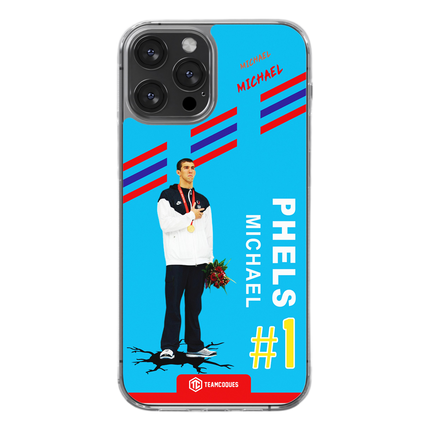 Coque joueur MICHAEL PHELPS NATATION JO - TEAMCOQUES